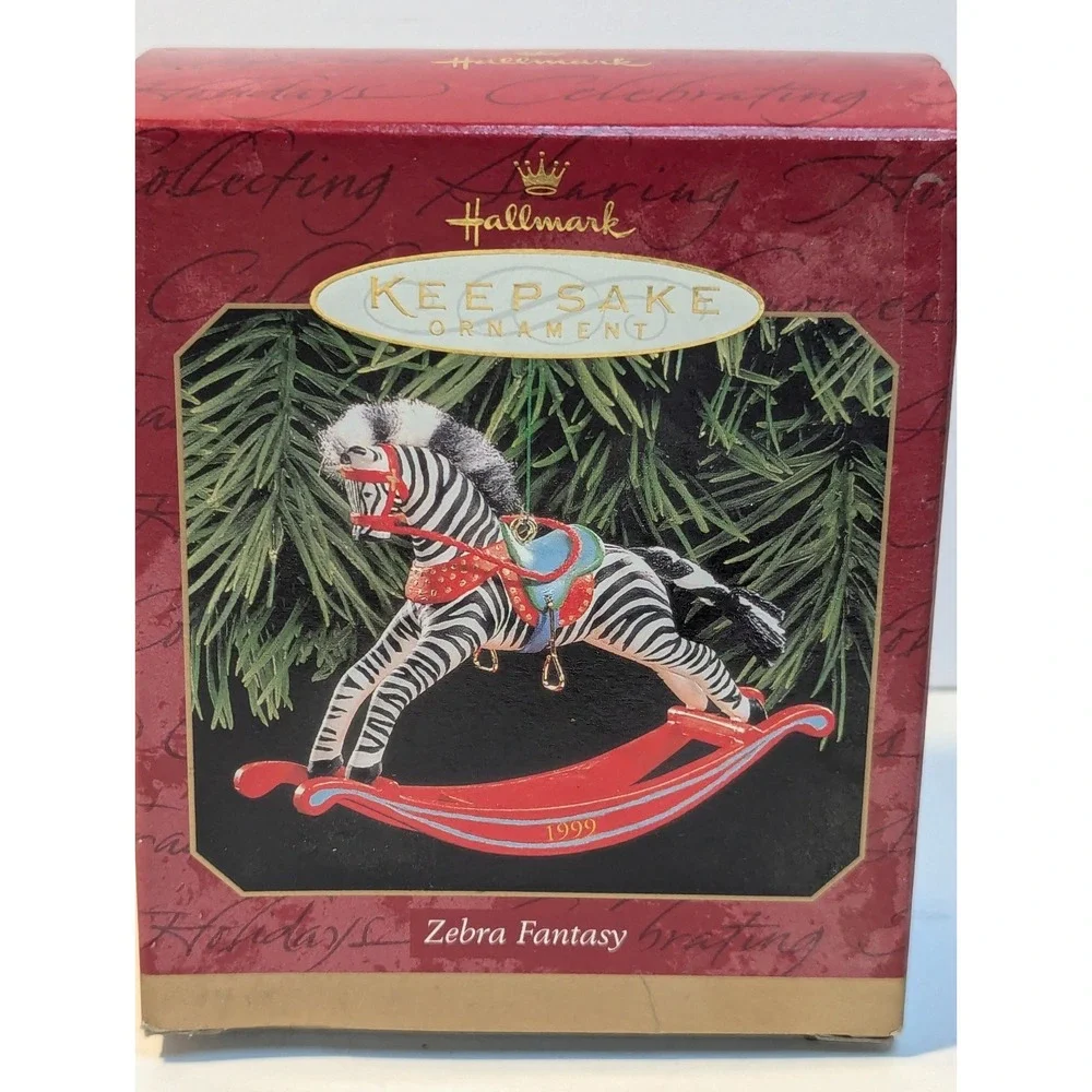 HallmarkHallmark Keepsake Zebra Fantasy‎ Ornament 1999